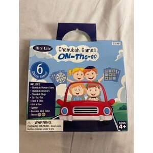 Rite‎ Lite Chanukah Games On-The-Go 6 Classic Games Travel Set GAC-GO New